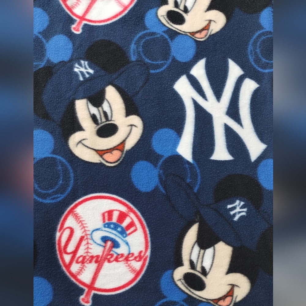 New York Yankees Mickey Felice Blue Blankie lovey Throw Blanket security blanket - Picture 6 of 10